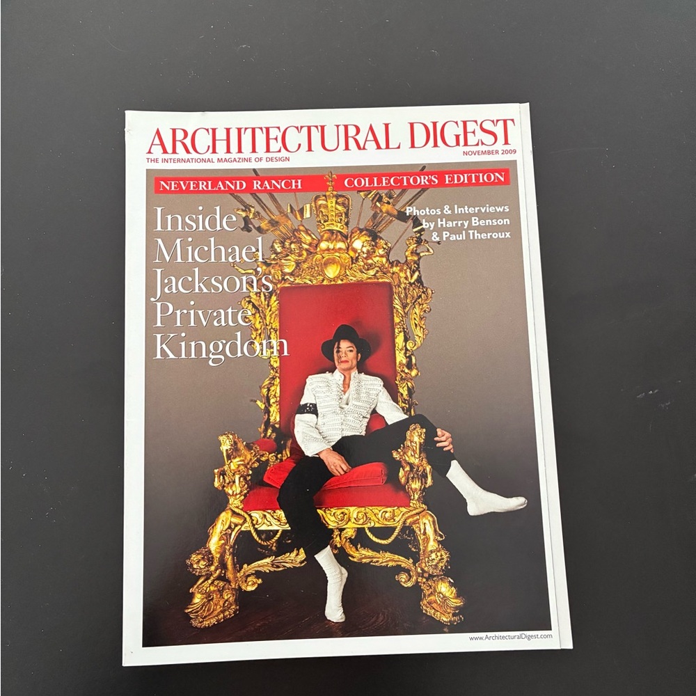 Architectural Digest Magazine November 2009